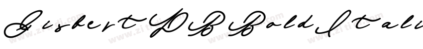 GisbertDB BoldItalic字体转换